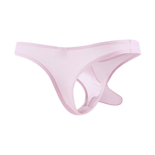 Banfishi's new men's sexy thong elephant trunk men's T-bullet separated low-waisted single thong top trendy men's white 1 piece S (1'9-2'1)