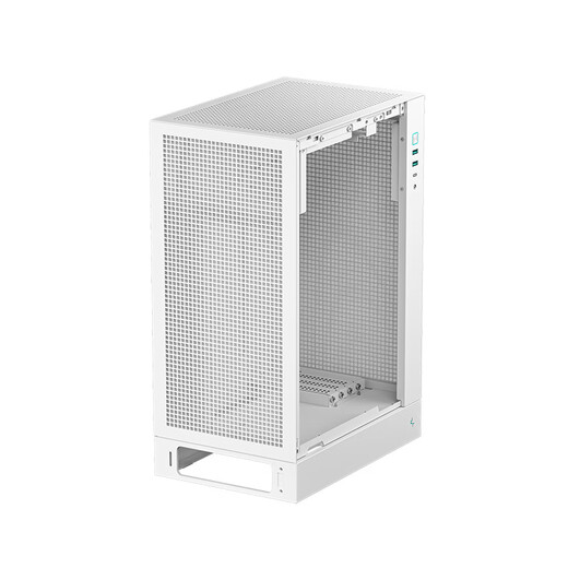 Jiuzhou Fengshen (DEEPCOOL) CH170PLUS MATX vertikales Gehäuse, weißes Computergehäuse (unterstützt 240 Wasserkühlung/164 mm Luftkühlung/Stromversorgung innerhalb von 140 mm/Typ-C)