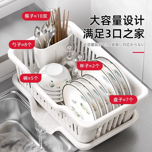 Home KATEI STORY Japanese drain bowl rack dish drain rack drain basket kitchen drain basket plastic household storage bowl drain rack