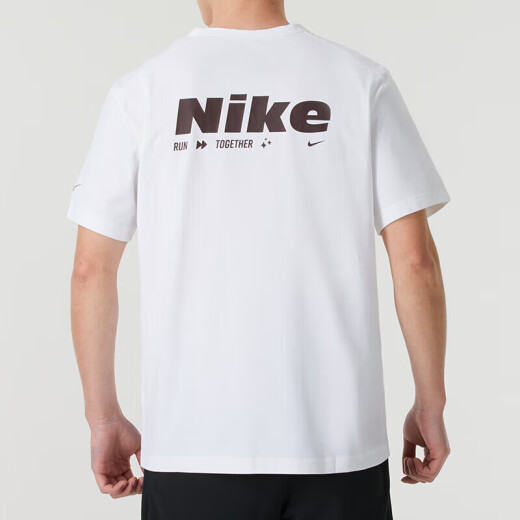 耐克（Nike）短袖男装2025夏季新款户外运动针织透气舒适圆领休闲T恤衫 HV4882-100白色DRI-FIT XL