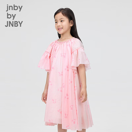 jnby by JNBY Jiangnan cloth children's clothing two-piece princess skirt multi-color thin short-sleeved dress girls children 1O8G17580 690/mixed powder 120cm