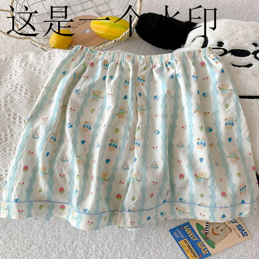 Conjunto de tres piezas de pijamas de oso de cerezo para mujeres en verano lindo dibujos animados de algodón de algodón de algodón de algodón de algodón de verano Juego de ropa JS-9902# Star KT Cat-Tres de tres piezas Mize M Tamaño 155-162 Peso 100 Jin [Jin equivale a 0.5 kg]