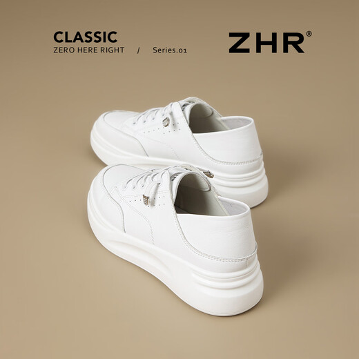ZHR thick sole white shoes for women, versatile breathable two-wear casual shoes for women, classic comfortable women's shoes AH688 white 38
