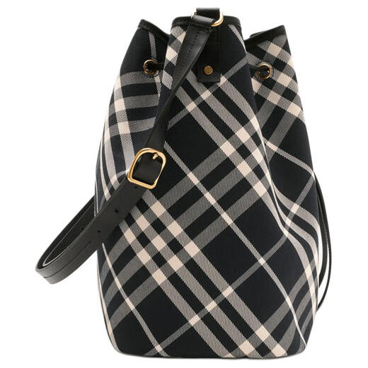 Burberry Verstellbares Gurt Kordelzug Öffnungen und Schließen von Baumwoll -Twill -Stoff -Eimer -Body -Cross -Body -Umhängetasche mittelgroße Frauen Basispakete (Bag + Staubbeutel)