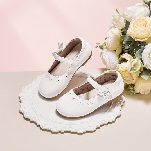 David Bella girls' fashionable performance leather shoes children's non-slip shoes autumn baby princess shoes