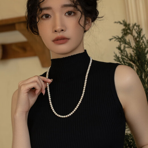 Fat Donglai quality freshwater pearl pendant AOILDLLI pearl necklace young and fashionable 60+5 (5 is an extension chain, adjustable)