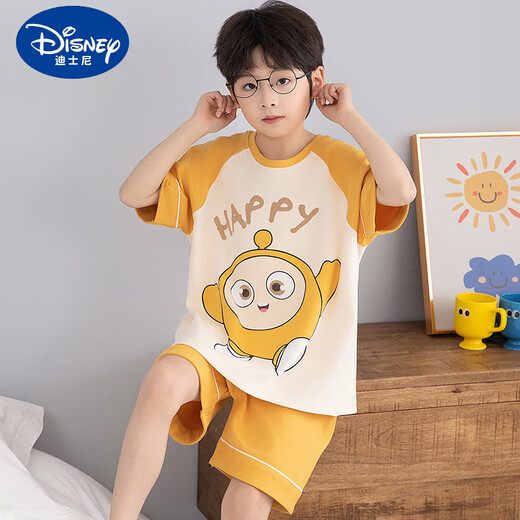 Disney Children's Pyjamas Jungen Sommer 2025 neuer Junge Pure Cotton Kurzärmelig-Cartoon mittelgroße Kinderheimkleidung Baumwollset [Baumwolle] NT-693 165 s Größe Height 143-153 cm 65-85 Jin [Jin gleich 0,5 kg]