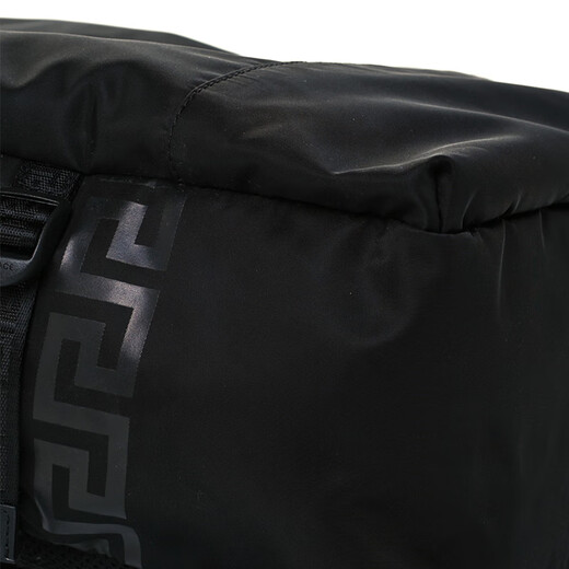 Versace (VERSACE) solid color large capacity vertical version large logo zipper nylon school bag backpack backpack regular men and women basic package (bag + dust bag)