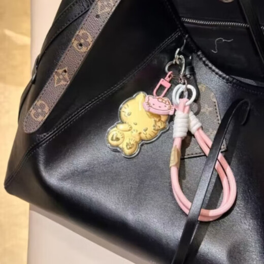 Zhaofei spot gold Kitty cat mobile phone chain pendant 999 pure gold KT cat car key 0.2 20 mg