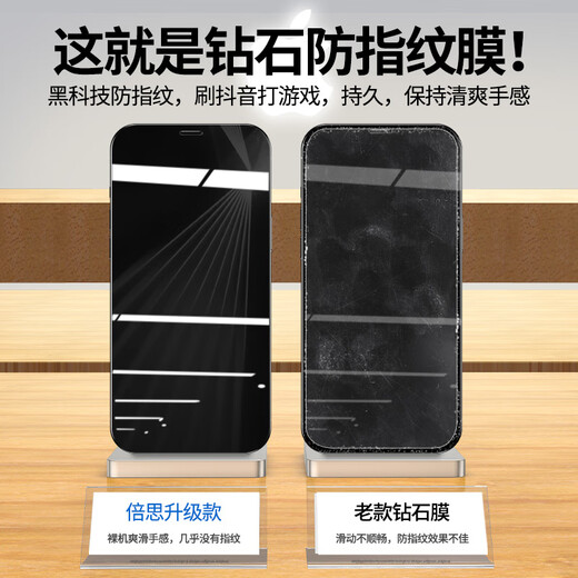BASEUS Apple 13 tempered film iPhone 13 ProMax mobile phone film full screen coverage explosion-proof anti-fall anti-peeping ip15 [top version of anti-peeping]_Diamond explosion-proof 9D full coverage buy 1 get 1 iPhone_12_Pro_Max