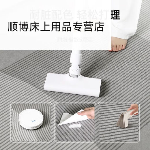 Wenshiou Carpet Living Room 2024 new light luxury sofa floor mat without washing and erasable room bedroom home coffee table blanket thick modern 15601 1 piece 240*300CM (customized model, no return or replacement)