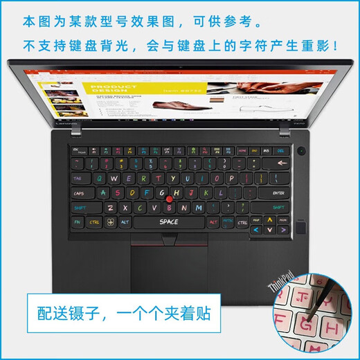 Yingwang Lenovo ThinkPad laptop keyboard sticker X1 Carbon T14P X13 letter sticker wear repair key sticker Japanese version European version English correction sticker KT-829 T14P Gen 1 (T14p 2023 model)