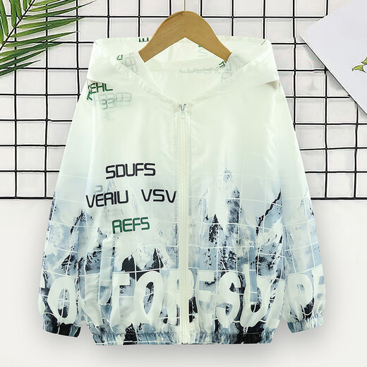 Balabala Yangma recommended children's clothing boys summer sun protection clothing light jacket 2025 new children's summer sun protection clothing blue 130