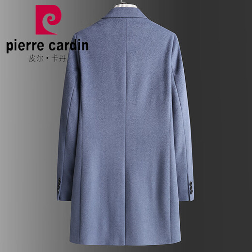 Pierre CARDIN woolen coat men's slim mid-length winter new windbreaker men's thick wool nie men's jacket gray (without cotton) M 170