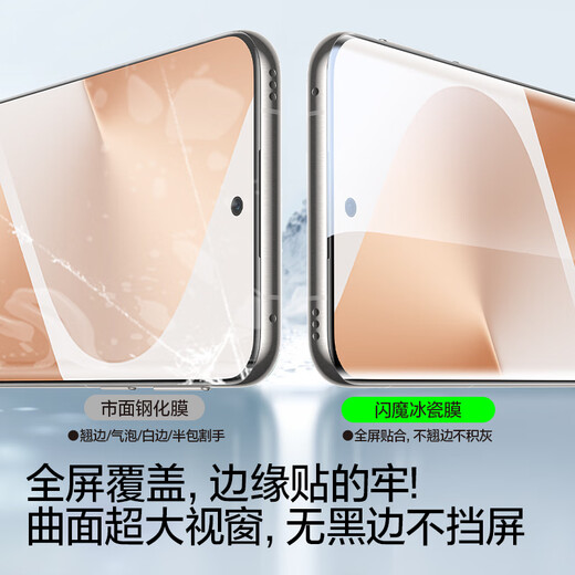 Flash Magic 2-pack, suitable for Huawei Pura80pro mobile phone film, Pura80pro+/ultra tempered soft film, ice porcelain film, dust-free cabin, full-screen ultra-clear fit and anti-fingerprint