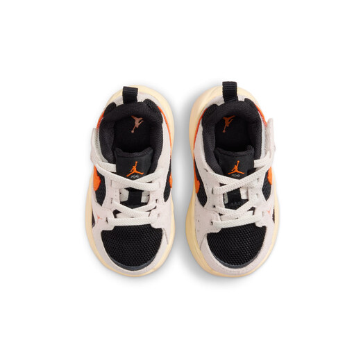 Nike Jordan baby breathable lightweight comfort shoes winter boys and girls baby sports shoes JORDAN HQ0508 018 black/starfish orange/sail white/coconut milk color 27