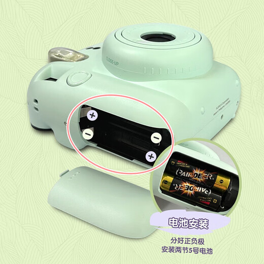 Fuji (FUJIFILM) Hong Kong direct mail Japanese original mini12 portable polaroid photography gift for women, light blue