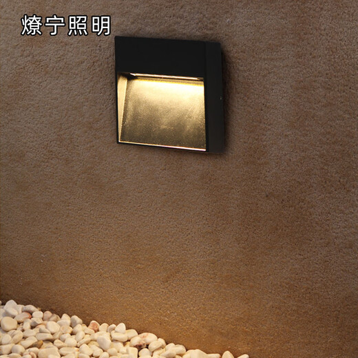 led地脚灯明装 户外防水影院台阶灯墙角灯楼梯踏步灯夜灯阶梯壁灯 D691_228*81mm_6W_暖光_常亮款