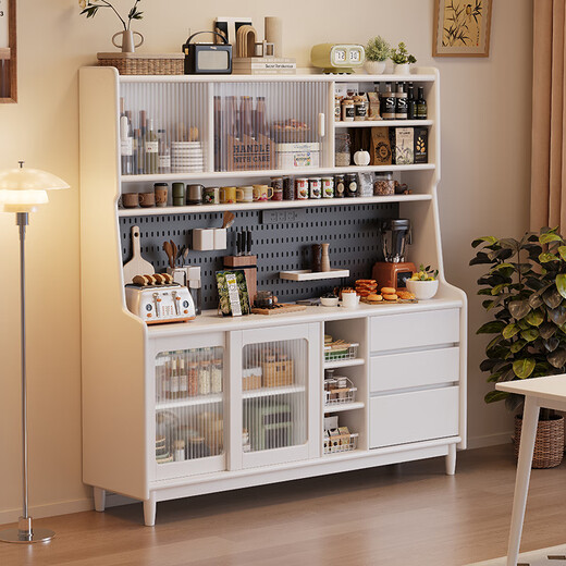 Kao solid wood sideboard against the wall integrated multifunctional living room simple wine cabinet storage cabinet 908#160*40*173cm