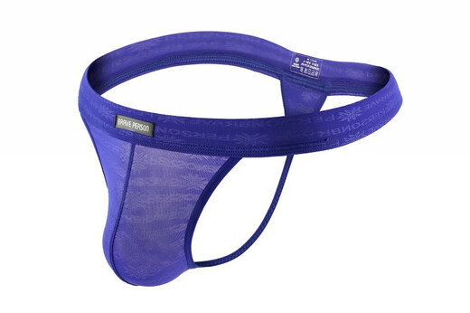 Men's Underwear Fearless Captain Mesh Men's Underwear Printed Men's Thong B1138 Dark Green M