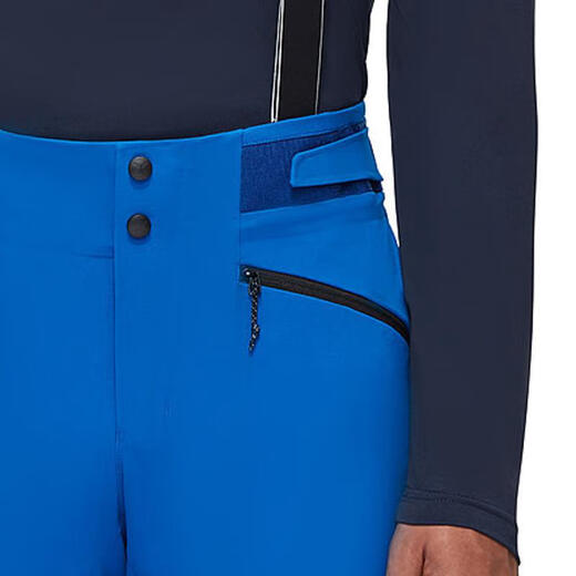 Mammut Herrenhosen EiFeld Guide So im Freien winddicht, warm, atmungsaktiv, abgenutzt, Männer-Riemen-Ski-Ladungshose Azurit/Nacht One Size 36