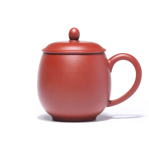 Centennial Liyong Yixing purple sand cover cup purely handmade original mineral red mud dragon egg cup office household tea set tea cup 280ml