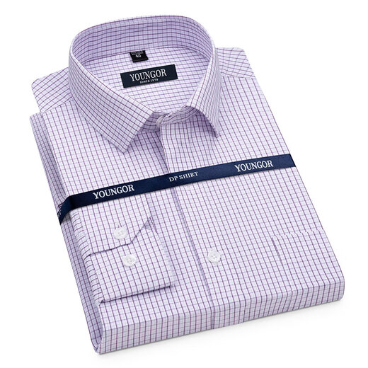 PDG Yageo printemps et d'été New Men's Pure Cotton Long Man à manches longues Haut-Ird Not-Firt Business Business Business Office # DP6636 S 165 / 84A Taille 38 Hauteur 160-16