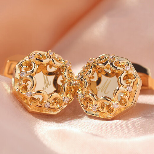 NOSSKISS专属定制款爱的誓言袖扣男轻奢袖口钉高端生日礼物 爱的誓言（常规款）