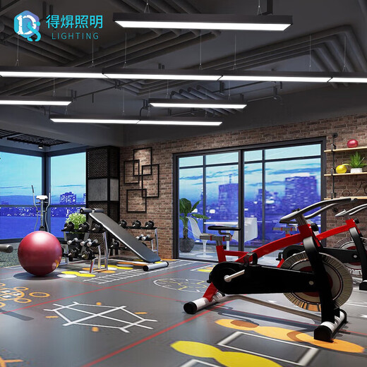 Deyan Office LED Strip Light Conference Room Office Light Chandelier Light Office Building Mall Fitness Commercial Lighting Black Right Angle 120*30-72W White Light