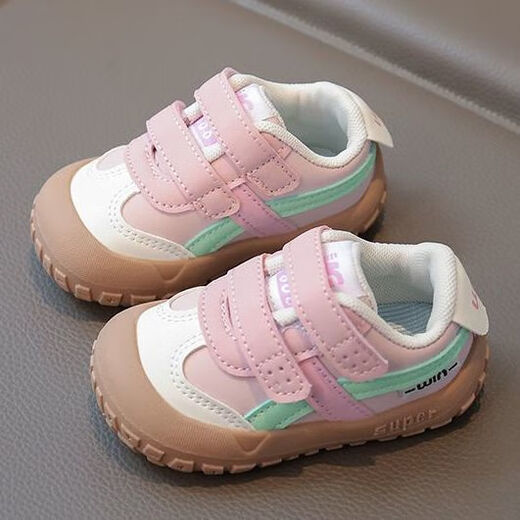 KUCLUT baby boy toddler shoes 2025 autumn and winter new 1-2 to 3-year-old children's shoes women's winter soft-soled children's functional shoes black 16 inner length 11.5cm