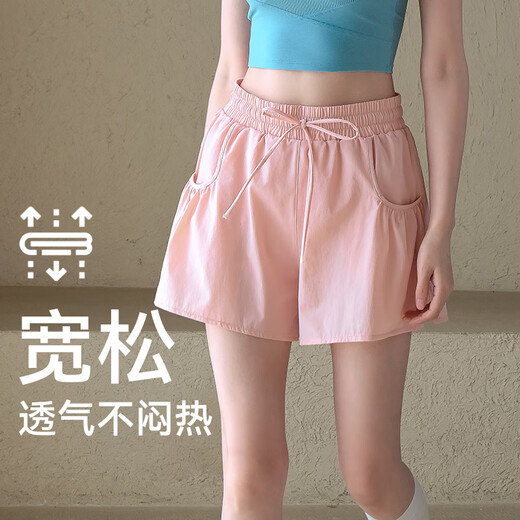 ACKDCS瑜伽短裤女夏季新款含内衬防走光跑步网球户外运动速干健身三分裤