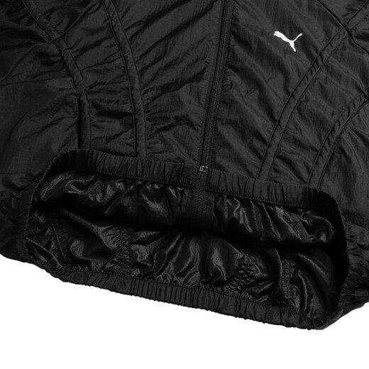 
Puma (PUMA) jacket for women 2025 summer new daily sportswear woven jacket stand collar breathable top black casual clothing 633971-01 XS