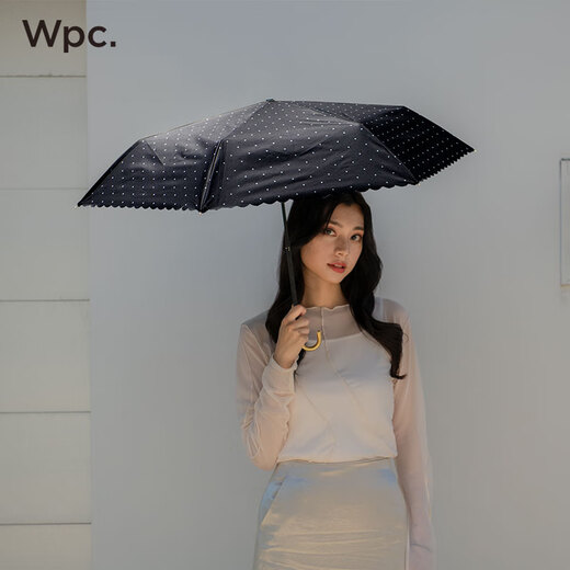 Wpc. New sunscreen parasols are compact, portable, sun and rain dual-purpose high-value hook sun umbrella vinyl pearl retro umbrella-white 801-15924-102_O