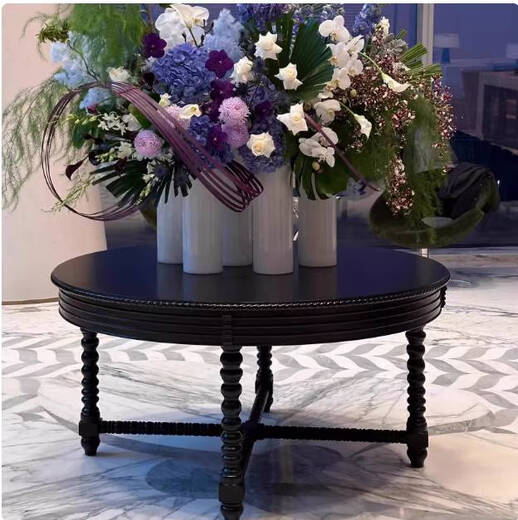 Yonghuan Hotel Lobby Large Feng Shui Platform Club Health Hall Floral Art Set Home Leisure Table Flower Art Set 11150 Diameter