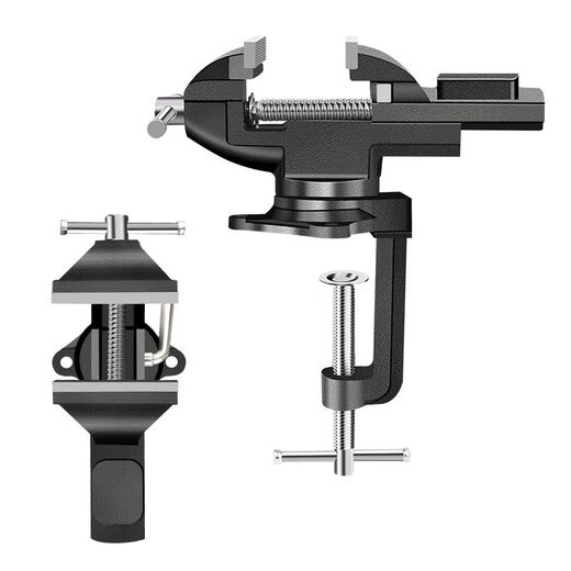 Baolian vise small multi-functional household universal mini vise table vise workbench flat mouth small vise bench woodworking clamp