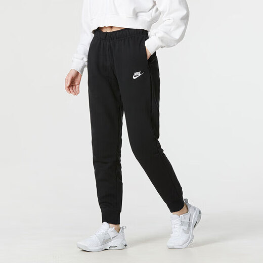 Nike (Nike) Costume féminin, automne et hiver Nouvelles vêtements de sport, Big Logo Sweatshirt Top Veste, pantalon décontracté, ensemble en deux pièces, sweat à capuche + pantalon / S / 155 chaud