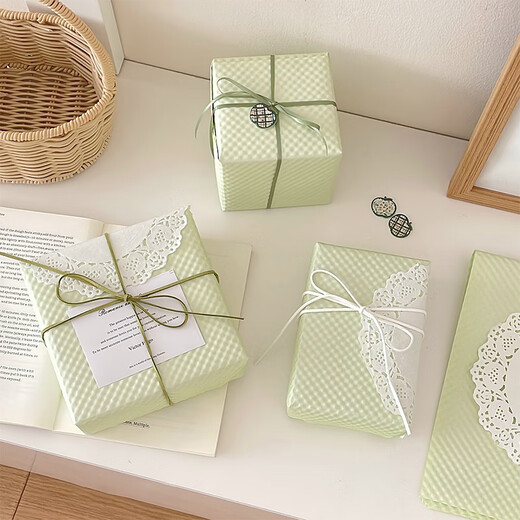 DOROCH gift wrapping paper with ribbon cigarette box wrapping paper New Year's gift annual party prize birthday gift handmade DIY