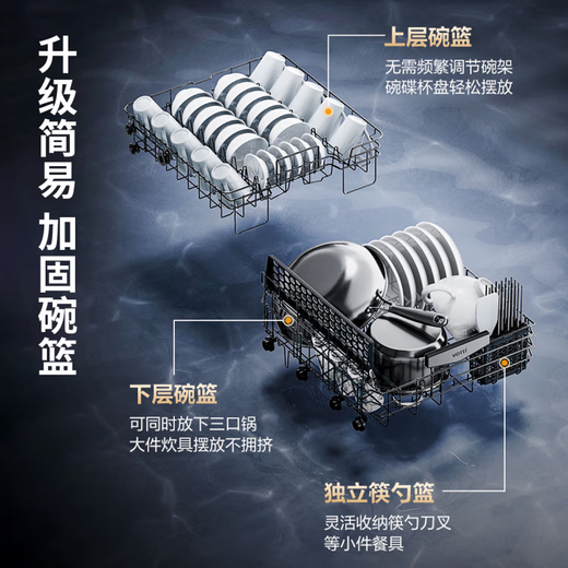 VATTI (VATTI) subsidy 15% off 12 sets of 13 sets of built-in dishwashers official under-stove installation iE7Pro first-class water-effect maternal and infant grade disinfection and sterilization hot air drying dual-pump zero 13 sets of iE7Pro under-stove dishwashers dishwashing, drying and disinfection all-in-one machine