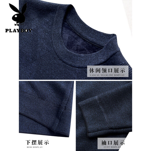 Playboy (Playboy) Daddy's Herbst- und Winterkleidung sowie samtiger Samtpullover für das warme Strickhemd mittleren Alters mittleren Alters mit mittleren Alters und älteren Großvatr.
