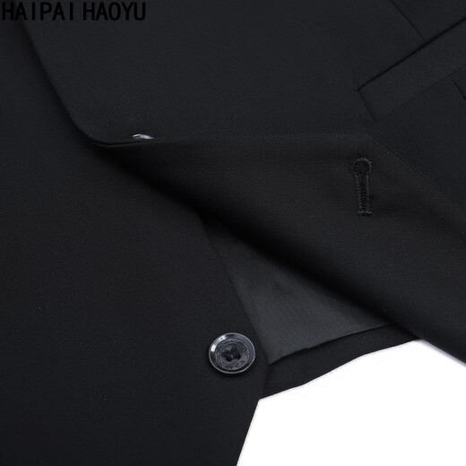 HAIPAIHAOYU Suit vest men's slim business formal suit jacket sleeveless high-end suit horse clip vest professional suit vest black vest XL (175) Recommended 55-65KG
