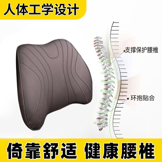 芒芒适用宝马汽车头枕护颈枕腰靠枕座椅ix13567三五系235系开车颈 白色系 酒红色6件套主驾副驾必备 1个