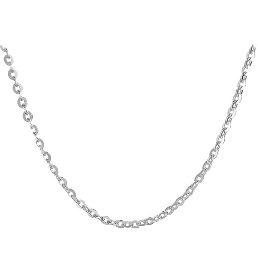 Saturday Fortune S925 silver necklace for women without pendant O-shaped clavicle chain birthday gift BY057445 45cm