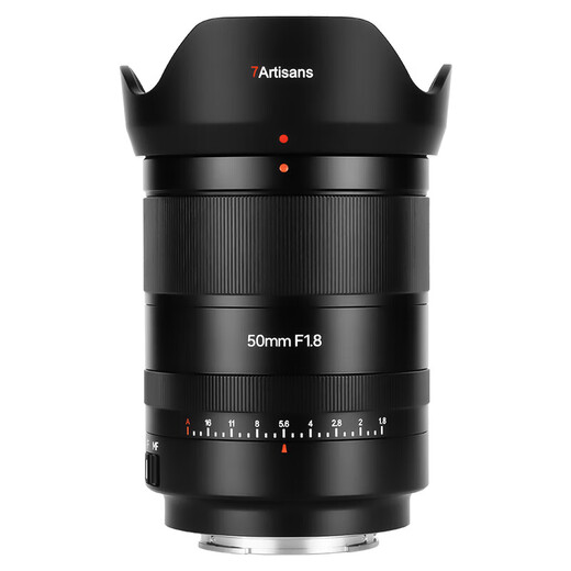 Seven Craftsmen Sony fixed focus lens E mount black AF50mmF1.8 (automatic head) full frame autofocus lens suitable for a7m4 zv-e10 second generation a7c2