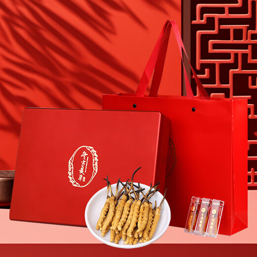 Shanwei Cordyceps sinensis 10g Total de 40 cajas de regalo de Cordyceps a gran altitud para dar regalos de alta gama a los ancianos y conocer gente noble