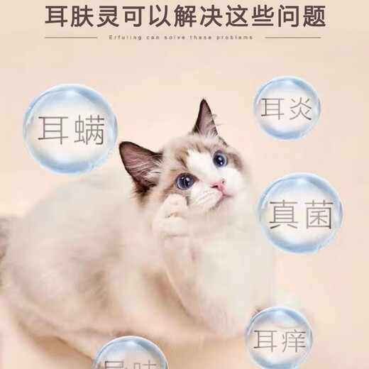 Erfuling English version, pet dogs and cats, ear mites, ear odor, ear itching, cat and dog ear drops, Erfuling, SF Express