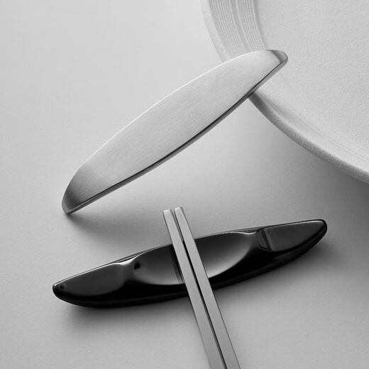 Fantasy high-looking chopstick holder chopstick holder kuaizi spoon holder stainless steel household creative chopstick pillow metal chopstick holder black + silver 2 pack 304 stainless steel chopstick holder