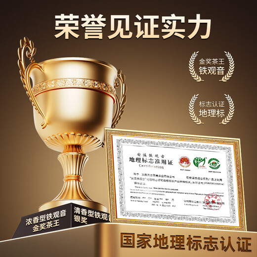 安纯安溪特级铁观音新茶2025春茶浓香型乌龙茶茶叶礼盒500g父亲节送礼 【送礼选它】铁观音礼盒500g