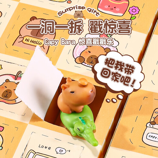 罗璃儿童玩具洞洞乐卡皮巴拉3-6岁女孩生日礼物7-14幼儿园盲盒8女童10