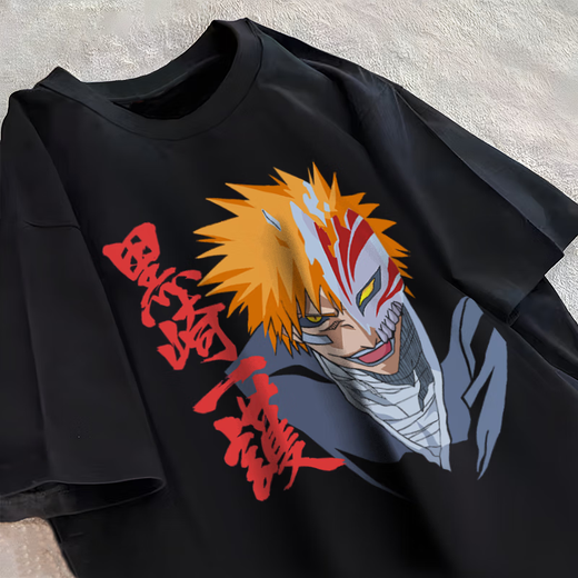 Hong Ruiba Kurosaki Ichigo T-shirt Death T-shirt Bleach court-manche Urahara Kisuke inoue Orihime Manga Vêtements périphériques blanc-E3271 Urahara Kisuke S (80-100jin [Jin est égal à 0,5 kg]))