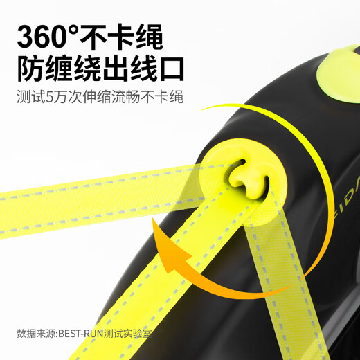 Super durable dog leash, automatic retractable, large dog leash, golden retriever, Doberman, Rottweiler, German shepherd, 8 meters, black - special for large dogs, 8 meters